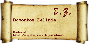 Domonkos Zelinda névjegykártya